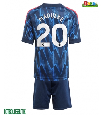 Arsenal Noni Madueke #20 Bortaställ Barn 2025-26 Kortärmad (+ Korta byxor)